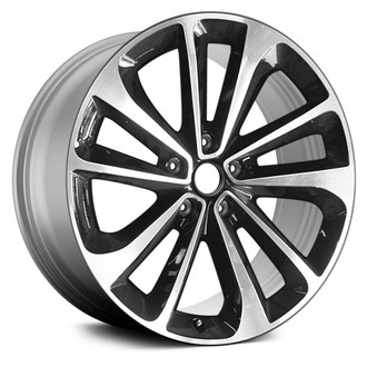 Replace® - 5 V-Spoke Black with Machined Face 21x10 Alloy Factory Wheel - Remanufactured