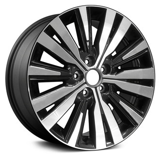 Replace® - 10 Alternating-Spoke Machined with Dark Metallic Charcoal Accents 18x7 Alloy Factory Wheel - Remanufactured