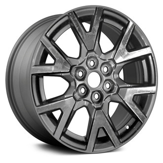 Replace® - 6 V-Spoke Machined and Medium Charcoal Metallic 18x7.5 Alloy Factory Wheel - Remanufactured