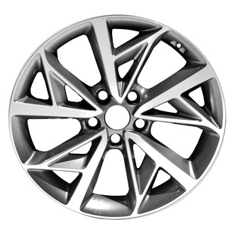 Replace® - 5 Split-Spoke Medium Charcoal with Machined Face 18x7.5 Alloy Factory Wheel - Remanufactured