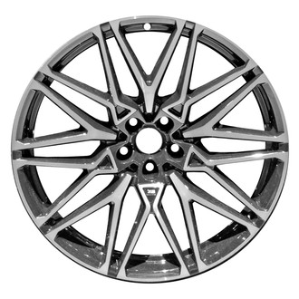 Replace® - 10 Split-Spoke Machined Black with Black Tint 21x10.5 Alloy Factory Wheel - Remanufactured