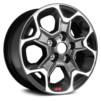 Replace® - 5 Y-Spoke Machined Gloss Black with Red Jeep Sticker 17x7.5 Alloy Factory Wheel - Remanufactured