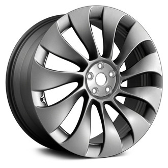 Replace® - 11 Turbine-Spoke Machined and Dark Charcoal 21x10.5 Alloy Factory Wheel - Remanufactured