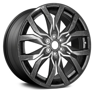 Replace® - 12-Spoke Machined and Dark Charcoal 20x8 Alloy Factory Wheel - Remanufactured