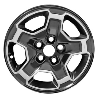 Replace® - 5-Spoke Polished Matte Black 17x7.5 Alloy Factory Wheel - Remanufactured