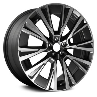 Replace® - 10-Spoke Machined and Dark Charcoal 20x9 Alloy Factory Wheel - Remanufactured