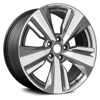 Replace® - 5-Spoke Machined and Dark Charcoal 19x7.5 Alloy Factory Wheel - Remanufactured