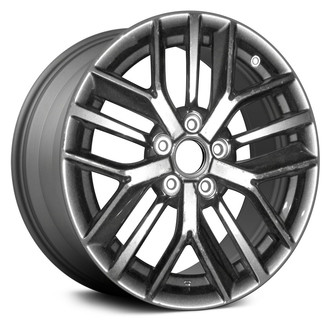 Replace® - 15-Spoke Machined and Medium Charcoal Metallic 17x7.5 Alloy Factory Wheel - Remanufactured