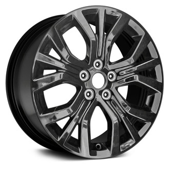Replace® - 5 W-Spoke Black with Machined Face 18x7 Alloy Factory Wheel - Remanufactured
