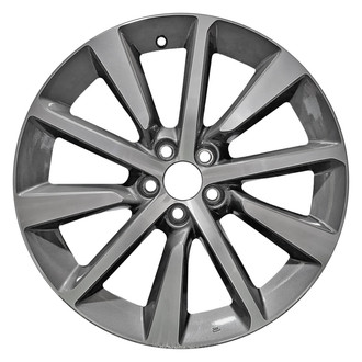 Replace® - 10 I-Spoke Machined Medium Charcoal Metallic 20x9 Alloy Factory Wheel - Remanufactured