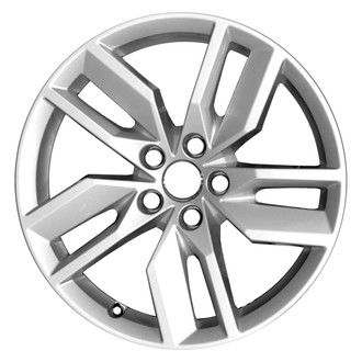 Replace® - Double 5-Spoke Painted Light Silver Metallic 18x8 Alloy Factory Wheel - Remanufactured