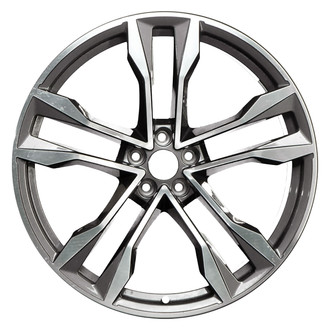 Replace® - Dobule 5-Spoke Machined Medium Charcoal Metallic 22x10 Alloy Factory Wheel - Remanufactured