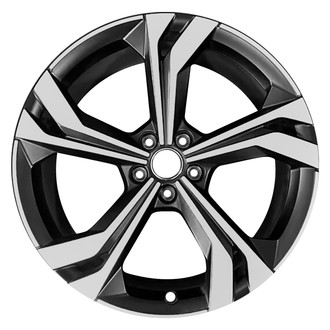 Replace® - 5 Split-Spoke Machined Gloss Black 20x8.5 Alloy Factory Wheel - Remanufactured
