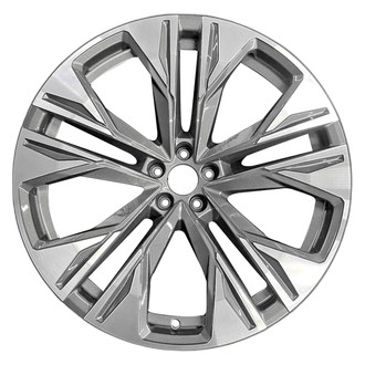 Replace® - 10 I-Spoke Machined Dark Charcoal Metallic 22x10 Alloy Factory Wheel - Remanufactured