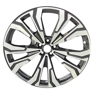 Replace® - 10 I-Spoke Machined Gloss Black 23x10.5 Alloy Factory Wheel - Remanufactured