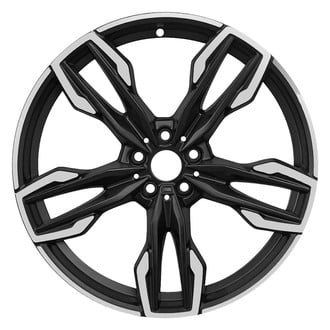 Replace® - Double 5-Spoke Machined Gloss Black 21x9.5 Alloy Factory Wheel - Remanufactured