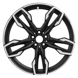Replace® - Double 5-Spoke Machined Gloss Black 21x8.5 Alloy Factory Wheel - Remanufactured