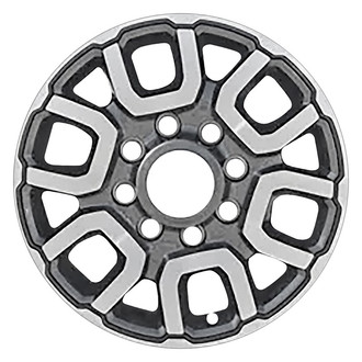 Replace® - 12-Slot Polished Black Satin 18x8 Alloy Factory Wheel - Remanufactured