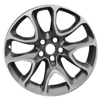 Replace® - 10 I-Spoke Machined Black Satin 20x10 Alloy Factory Wheel - Remanufactured