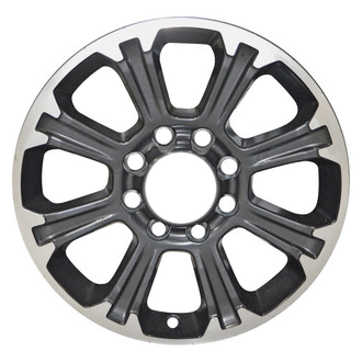 Replace® - 8 I-Spoke Machined Flange Black Satin 20x8 Alloy Factory Wheel - Remanufactured
