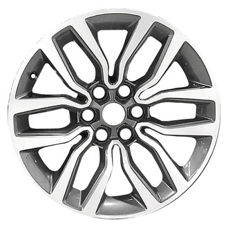 Replace® - 6 Split-Spoke Machined Dark Metallic Charcoal 20x9 Alloy Factory Wheel - Remanufactured
