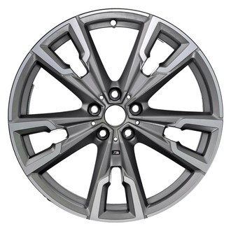 Replace® - 5 Split-Spoke Machined Medium Charcoal Matte Clear 20x8 Alloy Factory Wheel - Remanufactured