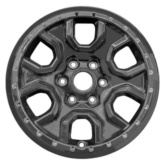 Replace® - 6 I-Spoke Painted Gloss Black 17x8.5 Alloy Factory Wheel - Remanufactured