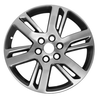 Replace® - 6 Split-Spoke Machined Dark Charcoal Metallic 20x8.5 Alloy Factory Wheel - Remanufactured
