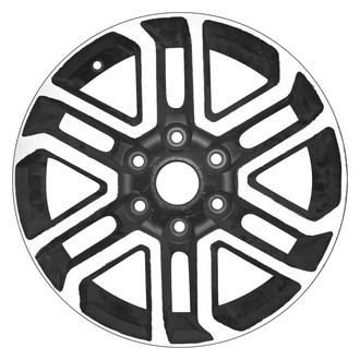 Replace® - 12 I-Spoke Machined Black Matte 18x7.5 Alloy Factory Wheel - Remanufactured
