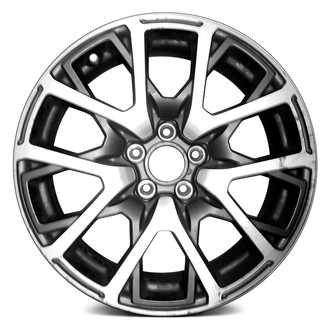 Replace® - Multi 5-Spoke Machined and Dark Charcoal 18x7 Alloy Factory Wheel - Remanufactured