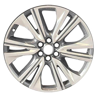 Replace® - 12 I-Spoke Polished Dark Bluish Charcoal 21x9 Alloy Factory Wheel - Remanufactured