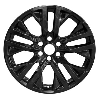Replace® - Double 5-Spoke Black 22x9 Alloy Factory Wheel - Replica