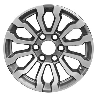 Replace® - 6 Double-Spoke Machined and Dark Charcoal Metallic 18x8.5 Alloy Factory Wheel - Replica