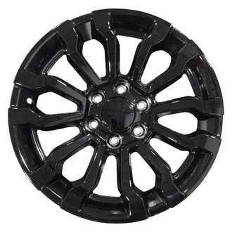 Replace® - 6 V-Spoke Machined and Dark Charcoal 18x8.5 Alloy Factory Wheel - Replica