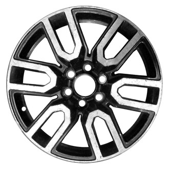 Replace® - 6 Double-Spoke Machined and Black 20x9 Alloy Factory Wheel - Replica