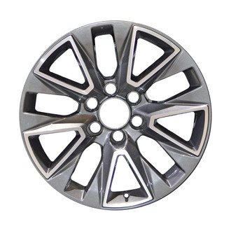 Replace® - Double 5-Spoke Machined Dark Charcoal 20x9 Alloy Factory Wheel - Replica