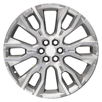 Replace® - 6 Split-Spoke Machined Medium Hyper Silver 22x8.5 Alloy Factory Wheel - Remanufactured
