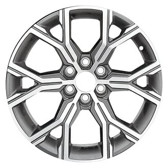 Replace® - 6 Split-Spoke Machined Medium Charcoal Metallic Matte 18x8 Alloy Factory Wheel - Remanufactured