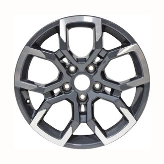Replace® - 5 Split-Spoke Machined Dark Bluish Charcoal 17x7.5 Alloy Factory Wheel - Remanufactured