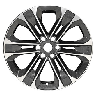 Replace® - 6 Double-Spoke Machined Black 22x9.5 Alloy Factory Wheel - Remanufactured
