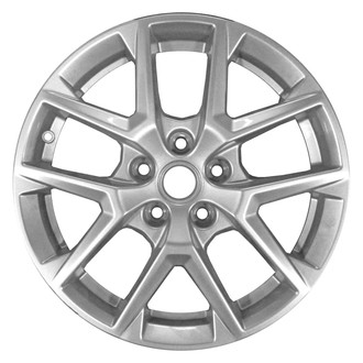 Replace® - 5 Split-Spoke Sparkle Silver 17x7 Alloy Factory Wheel - Remanufactured