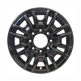 Replace® - 8 Split-Spoke All Painted Gloss Black 18x9 Alloy Factory Wheel - Remanufactured
