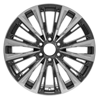 Replace® - 12 Split-Spoke Polished Charcoal 22x9 Alloy Factory Wheel - Replica