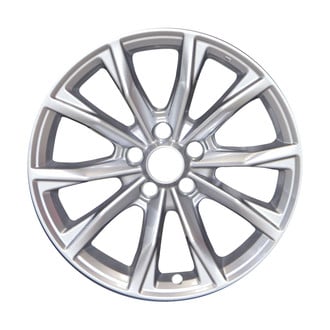Replace® ALYHC022U20N - 10-Spoke Painted Medium Sparkle Silver Metallic 18x7.5 Alloy Factory Wheel - Replica
