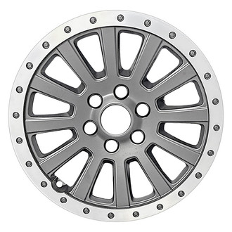 Replace® - 12 I-Spoke Machined Flange Dark Charcoal Matte 18x8 Alloy Factory Wheel - Remanufactured