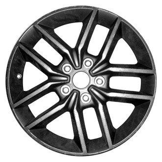 Replace® - Double 5-Spoke Polished Dark Charcoal Metallic 18x8 Alloy Factory Wheel - Replica