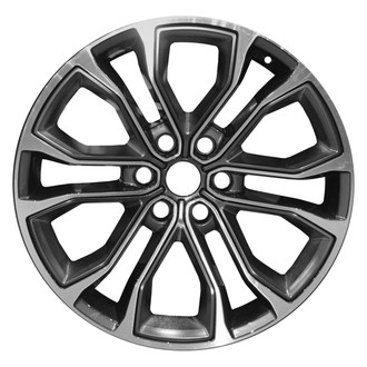 Replace® - 12-Spoke Machined Dark Charcoal 22x9 Alloy Factory Wheel - Remanufactured