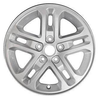 Replace® - Double 5-Spoke Painted Light Silver Metallic 17x6.5 Alloy Factory Wheel - Remanufactured