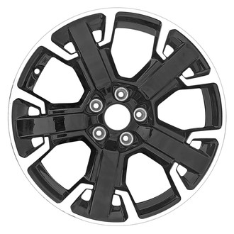 Replace® - 5 Split-Spoke Machined Gloss Black 17x7 Alloy Factory Wheel - Remanufactured