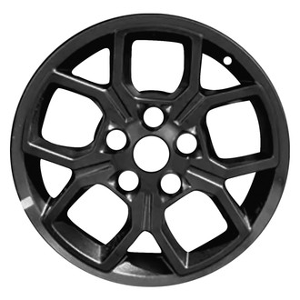 Replace® - 5 Y-Spoke All Painted Black Satin 17x7.5 Alloy Factory Wheel - Remanufactured